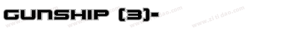 Gunship (3)字体转换